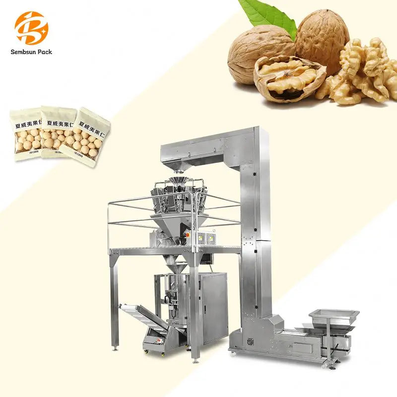 Multifunctional Bean Grain Nut Food Weighing Potato Rice 1Kg 2Kg 5 Kilo Sunflower Seeds Packing Chips Packaging Machine