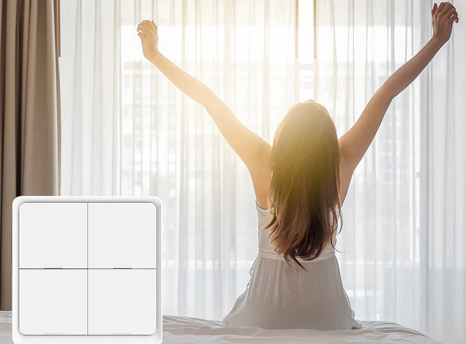 ZigBee 3.0 Tuya Smart Scene Switch Push Button 1/2/3/4 Gang 3 6 9 12 Scenes Automation Scenario Wireless Switch for Tuya Devices
