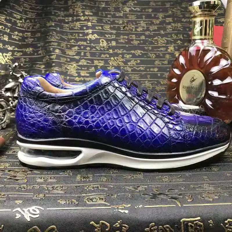 Top Grade Casual Walking Shoes 2026 Genuine Crocodile Skin Sneakers Men Running Shoe Luxury alligator Custom Office Shoes Men