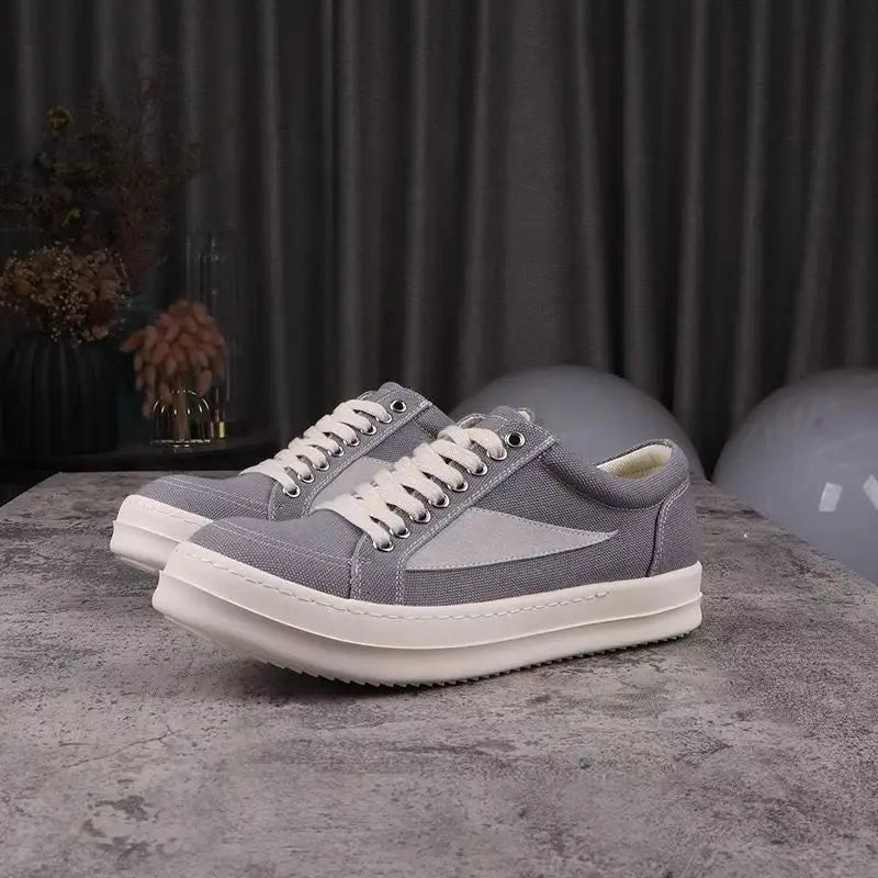 Men's Black Leather Lace-up Sneaker Casual Flat Shoe Genuine Leather Lining Lightweight Cushioned Monk Strap Style Luxury Shoes