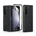 Samsung Galaxy Z Fold 6 Leather Case & Tempered Glass Screen Protector Black Case & Screen Protector Tidesmit