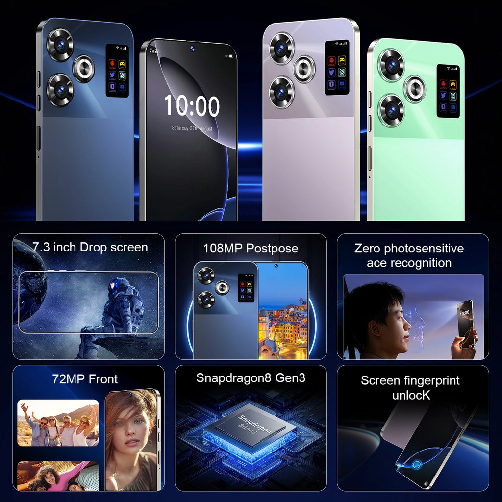 S25 Ultra 5G Smartphone, 16GB RAM, 1TB Storage - High Performance Phone Tidesmit