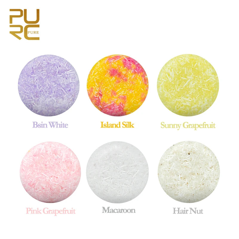 PURC Hair Shampoo in Handmade & Gentle Vegan Soap Bar Smoothing Shiny Hair Care Condition