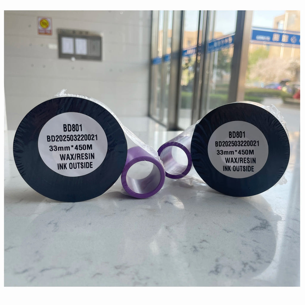 33mm*450M TT0 Intelligent Coding Machine Ribbon New Inkjet Printer Ink Heat Transfer Printing Ribbon for Carbon Tape TTO