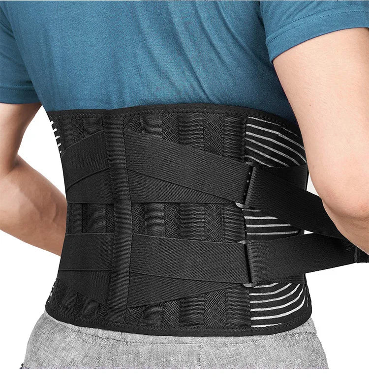 Double Pull Back Lumbar Support Belt Waist Orthopedic Corset Men Women Spine Decompression Waist Trainer Brace Back Pain Relief