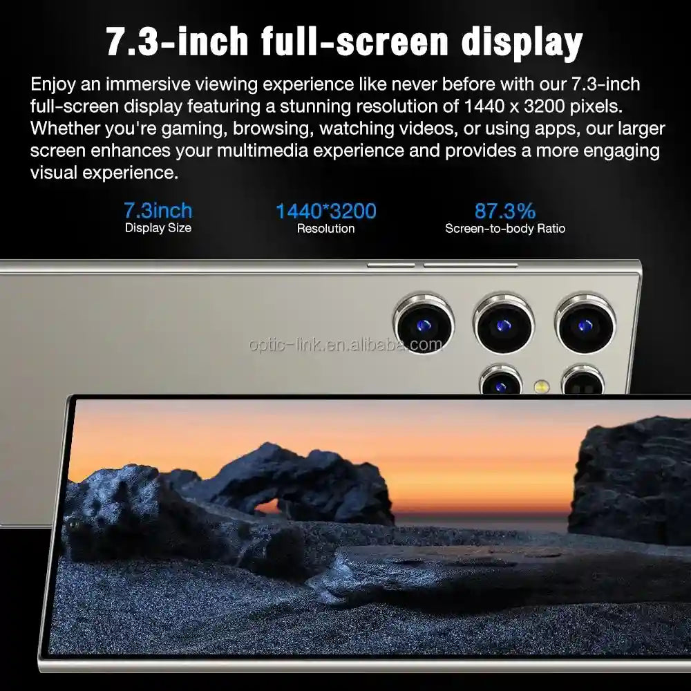 Tidesmit Android 14 5G Smartphone - 16GB RAM, 1TB Storage, 7.2 Inch Tidesmit
