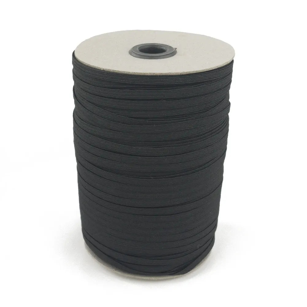 Black Elastic Band 5mm Wide 144 Yards/Roll for Sewing and DIY Crafts for Gift Making