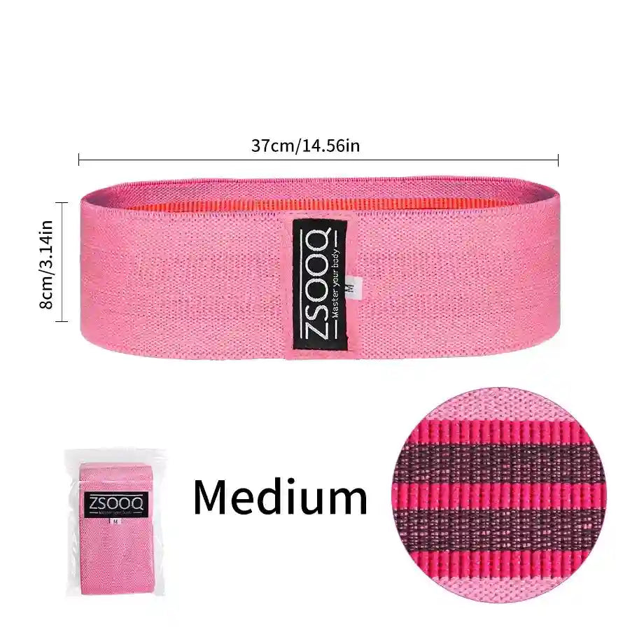 Barbell Pad Set with Carry Bag - 7 Piece Home Gym Accessory fabric band pink (Medium) Tidesmit