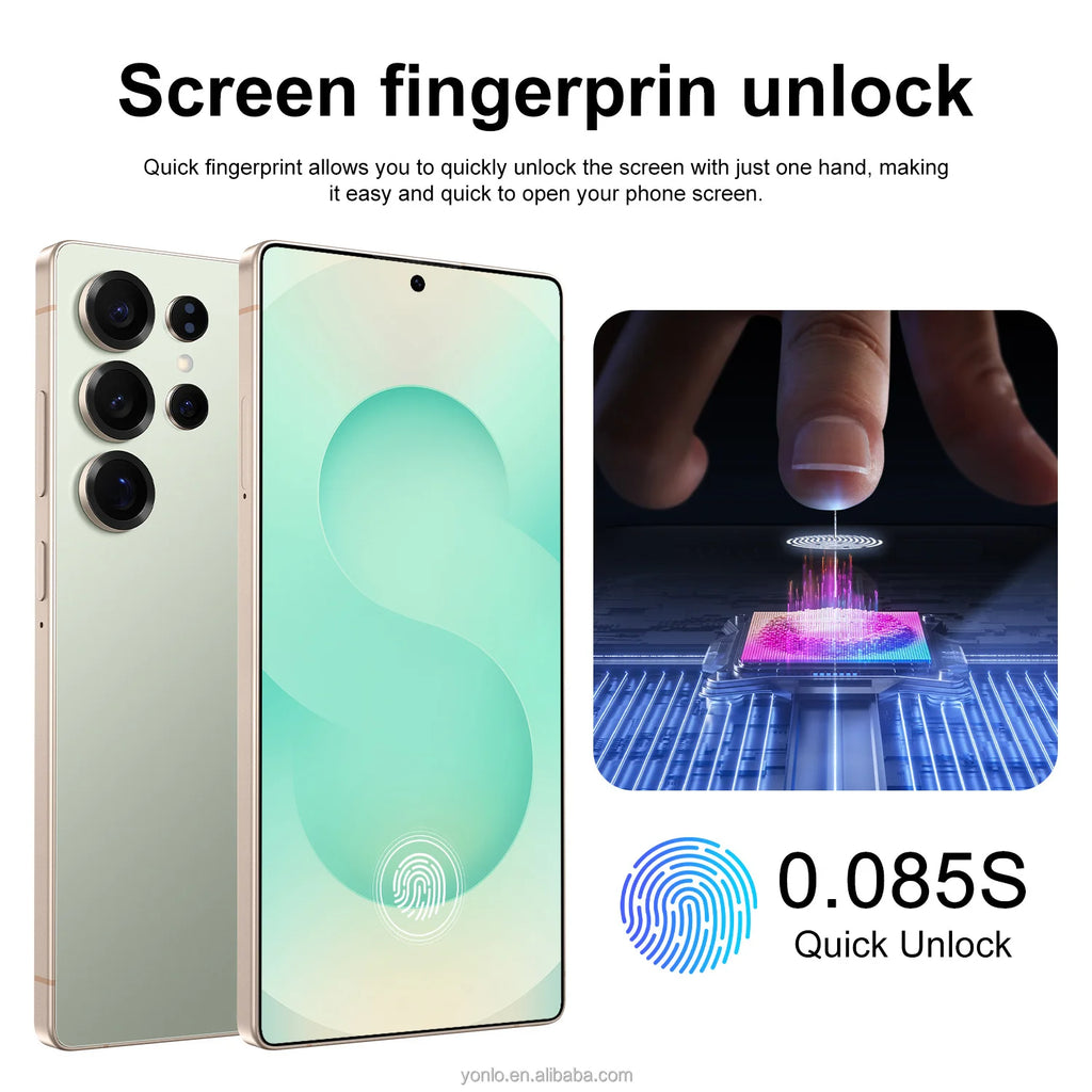 Tidesmit S26 Ultra 5G smartphone with 7.3 inch screen 16GB RAM 1TB storage and powerful deca core processor