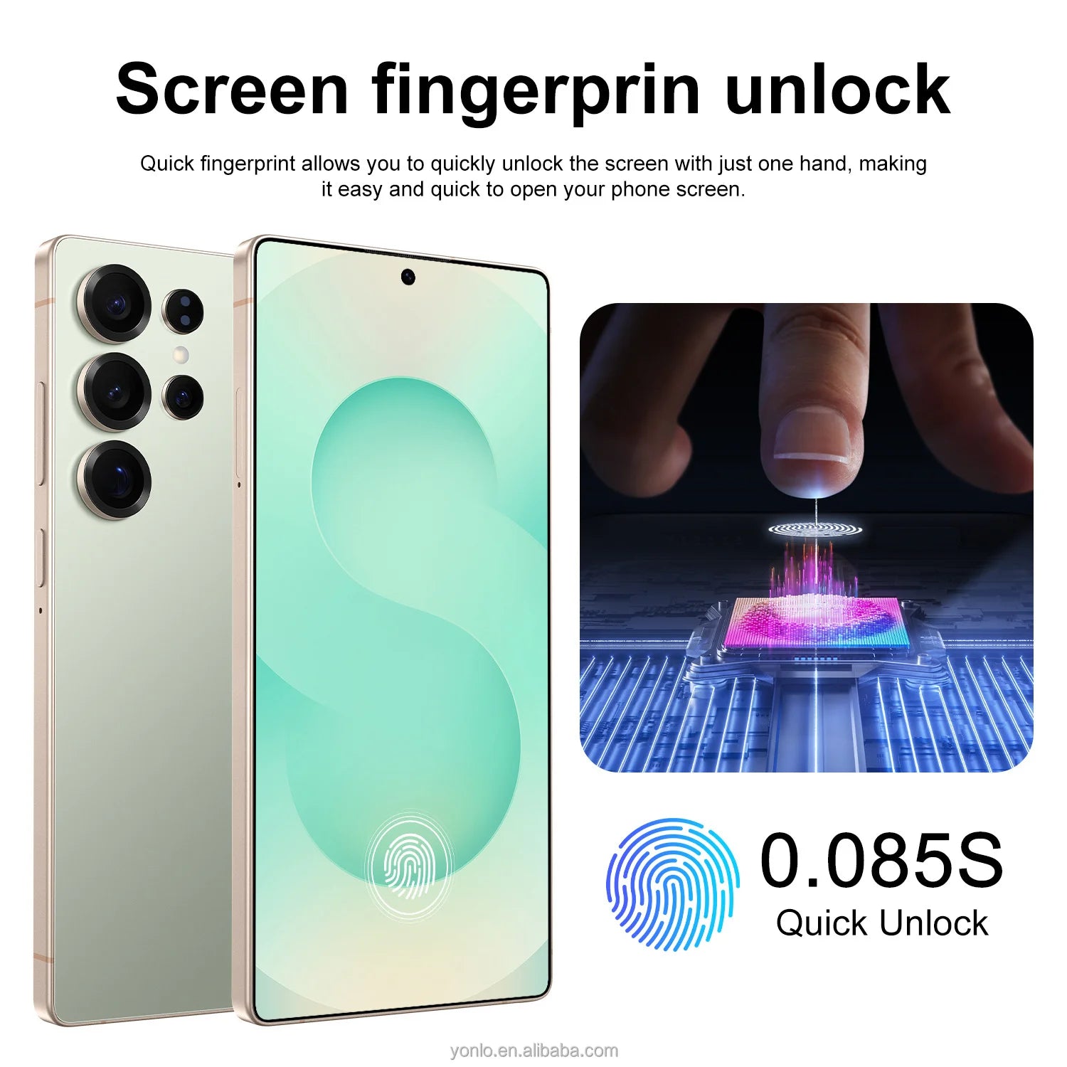 Tidesmit S26 Ultra 5G smartphone with 7.3 inch screen 16GB RAM 1TB storage and powerful deca core processor
