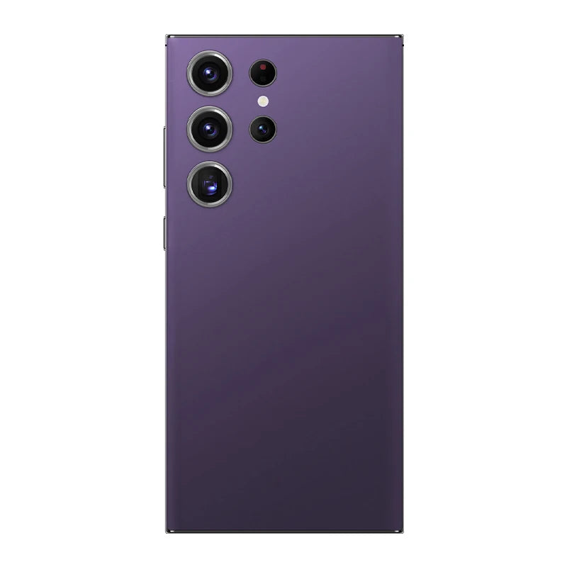 Purple S24 Ultra 5G smartphone with quad rear camera array