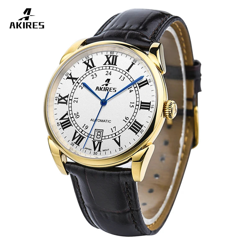Customized Luxury Automatic Watch Stainless Steel Sapphire Glass Automatic Movement Oem Watch For Men