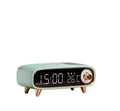 Portable Bluetooth Speaker with Wireless Charger and Alarm Clock Green plastic My Store