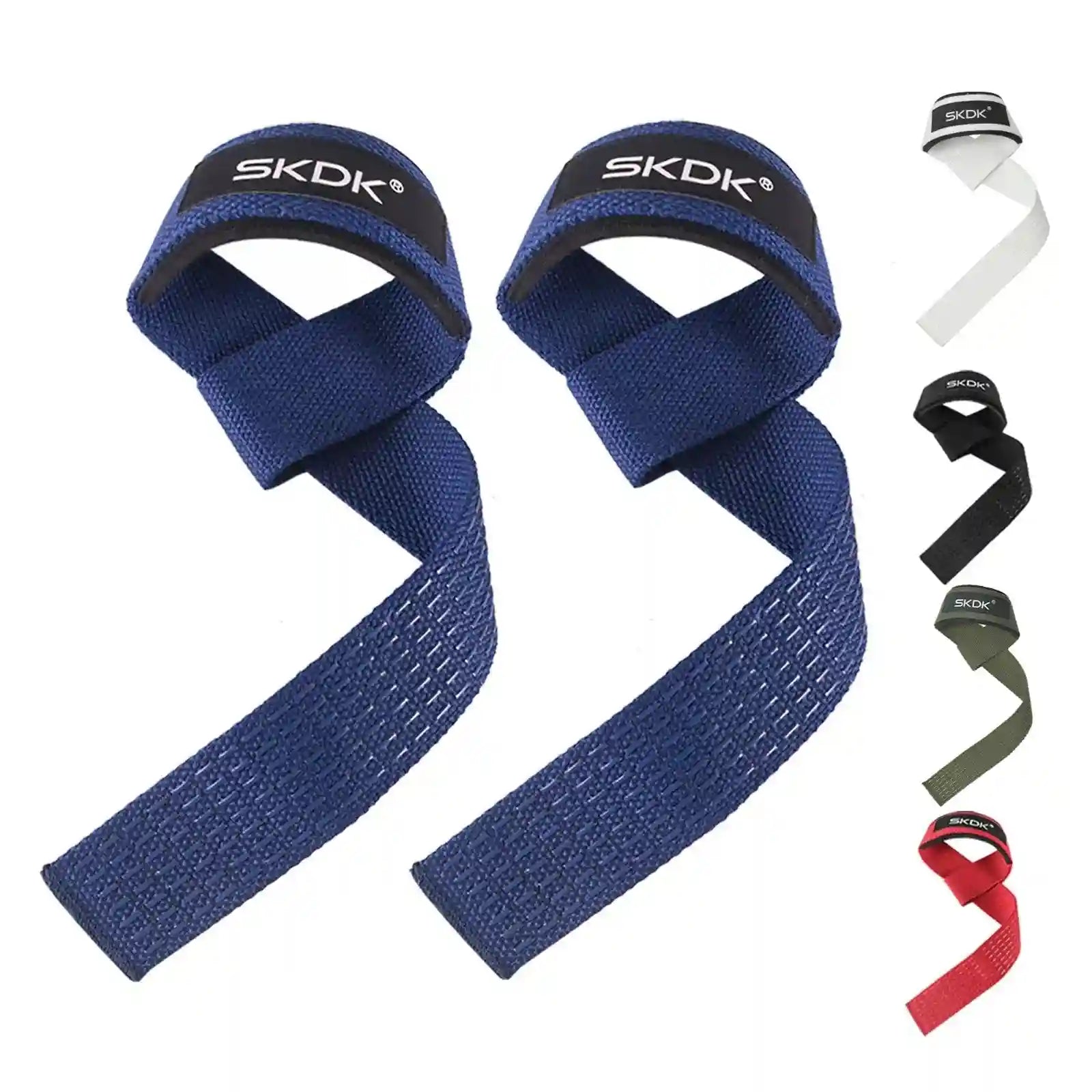 Weight Lifting Wrist Straps for Deadlifts - Adjustable Support 55cm Blue 55*3.5cm Tidesmit