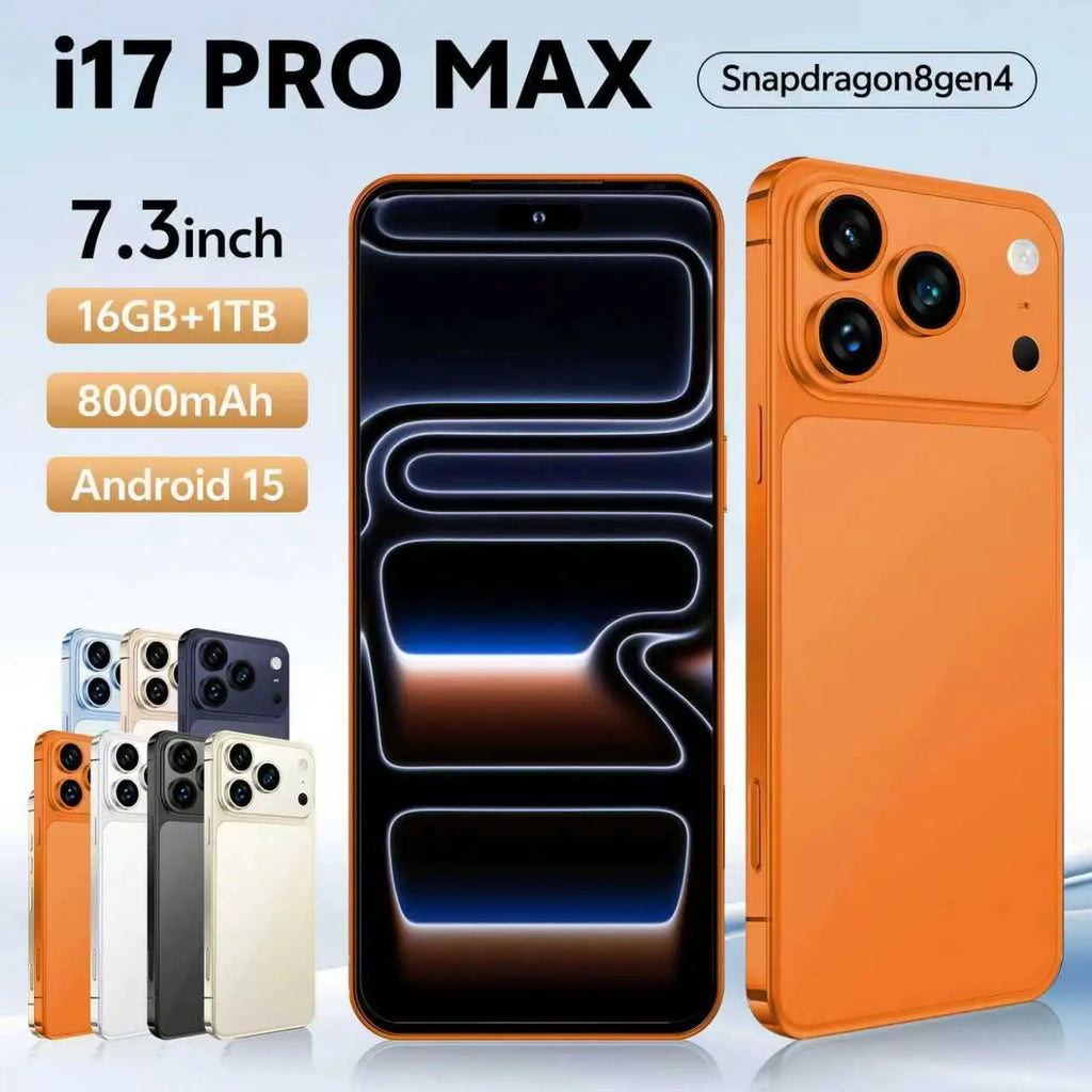 17 Pro Max 5G Smartphone 16GB RAM 1TB Storage - Blue Tidesmit