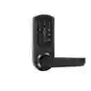 Smart Door Lock with App and Anti-Peep Alarm - Black Tidesmit Smart Door Lock Black Tidesmit