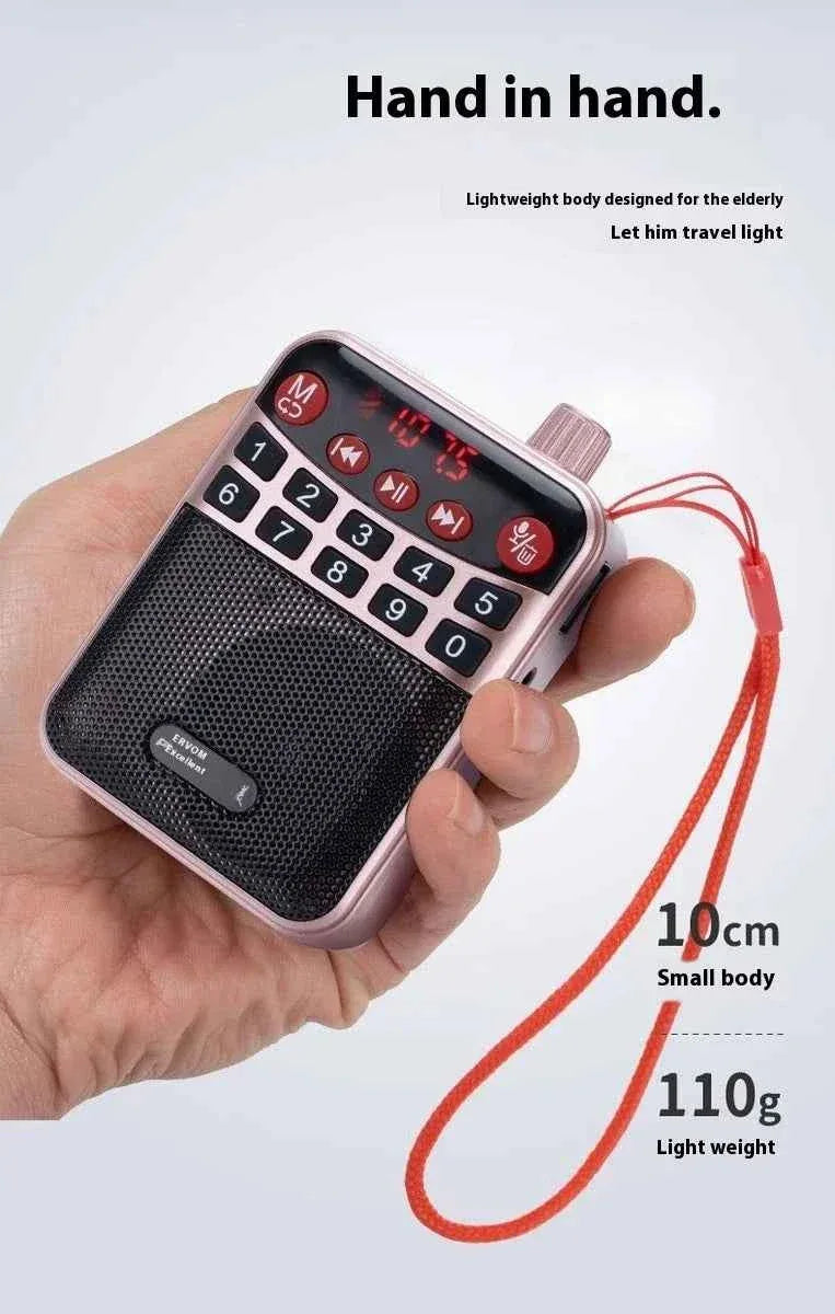 Portable Bluetooth Speaker with Flashlight - Gold & Red Audio Mini Speaker My Store