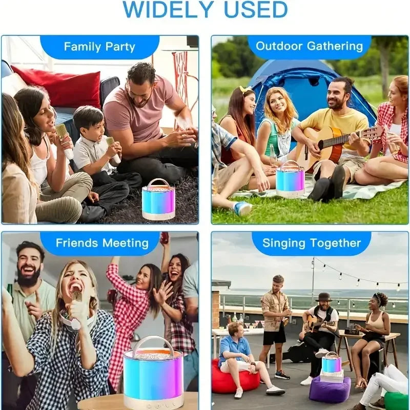 Mini Wireless Karaoke Speaker with Dual Microphones - Portable Bluetooth My Store