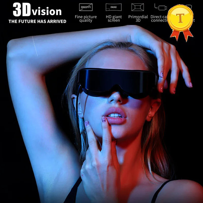 VR Smart Glasses Mobile Cinema - 128GB Portable Headset by Tidesmit Tidesmit