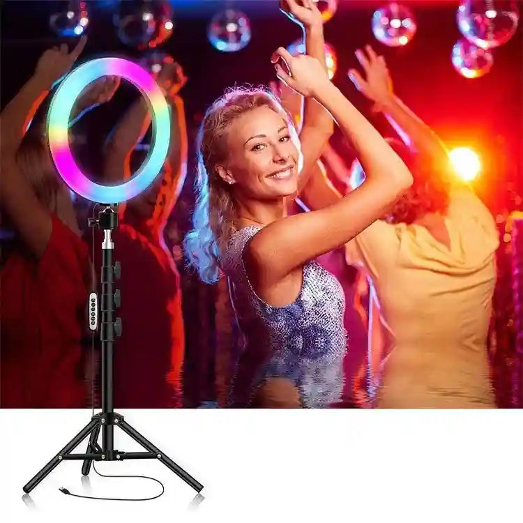 10 Inch Ring Light with Phone Mount - 26 Colors | Tidesmit Tidesmit
