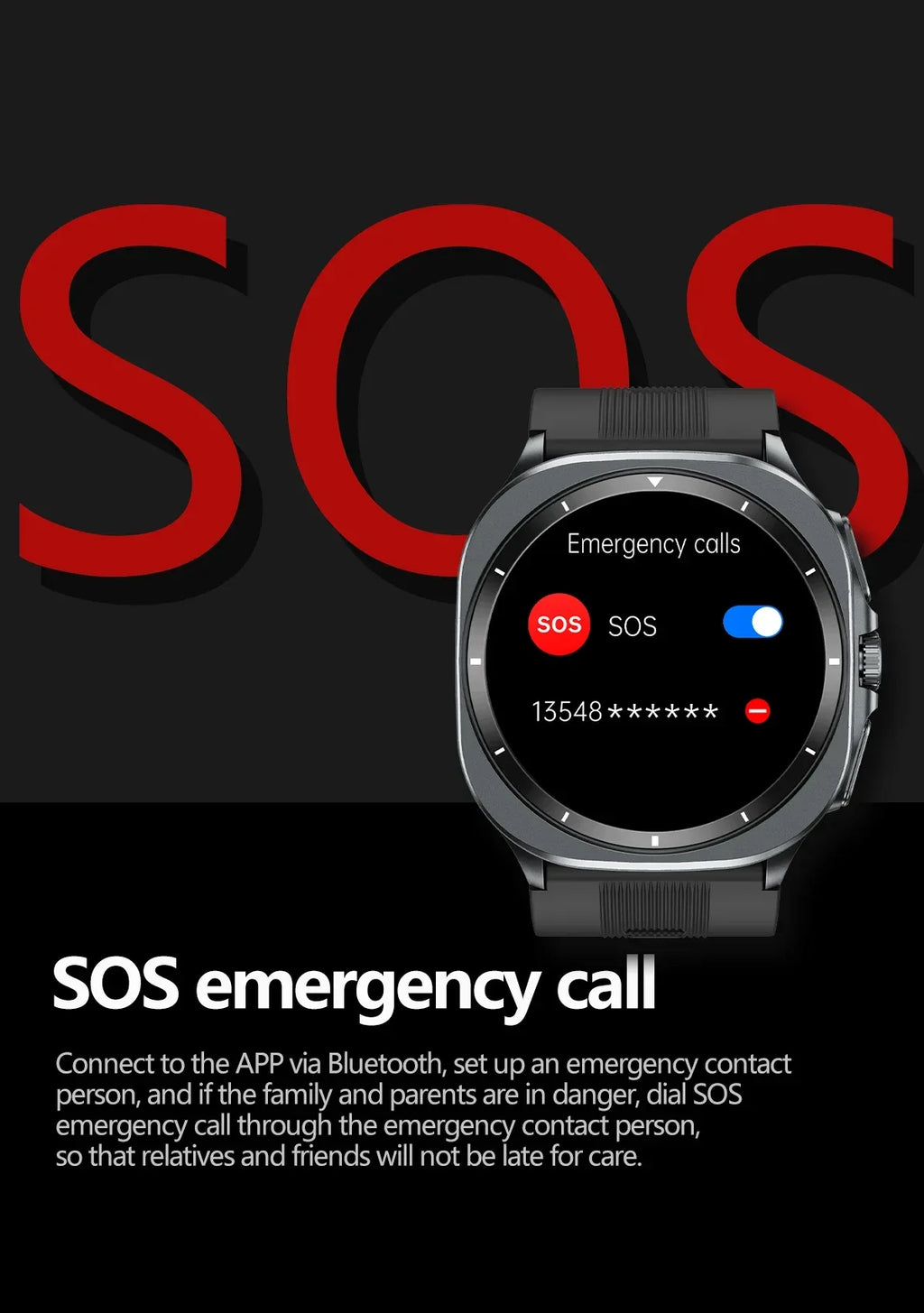 TK65 Smartwatch with Blood Pressure Monitor and ECG Fitness Tracker My Store