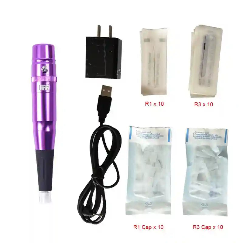 Tidesmit PMU Machine for Permanent Makeup - Precision Lip & Brow Pen Permanent Makeup Machines Purple Tidesmit