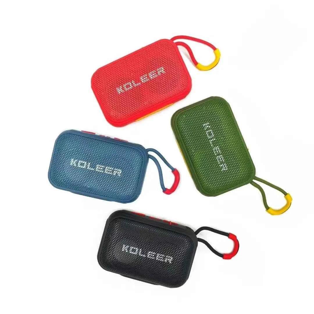 Portable Bluetooth Speaker with RGB Lights and Deep Bass - Black My Store