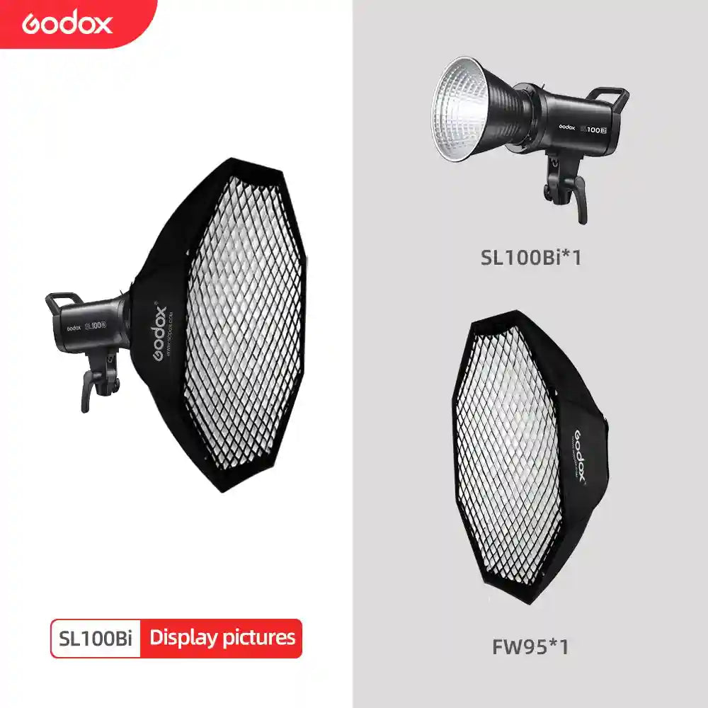 Godox SL100Bi Bi-Color LED Video Light - 100W Bowens Mount Studio Kit Kit 7 Tidesmit