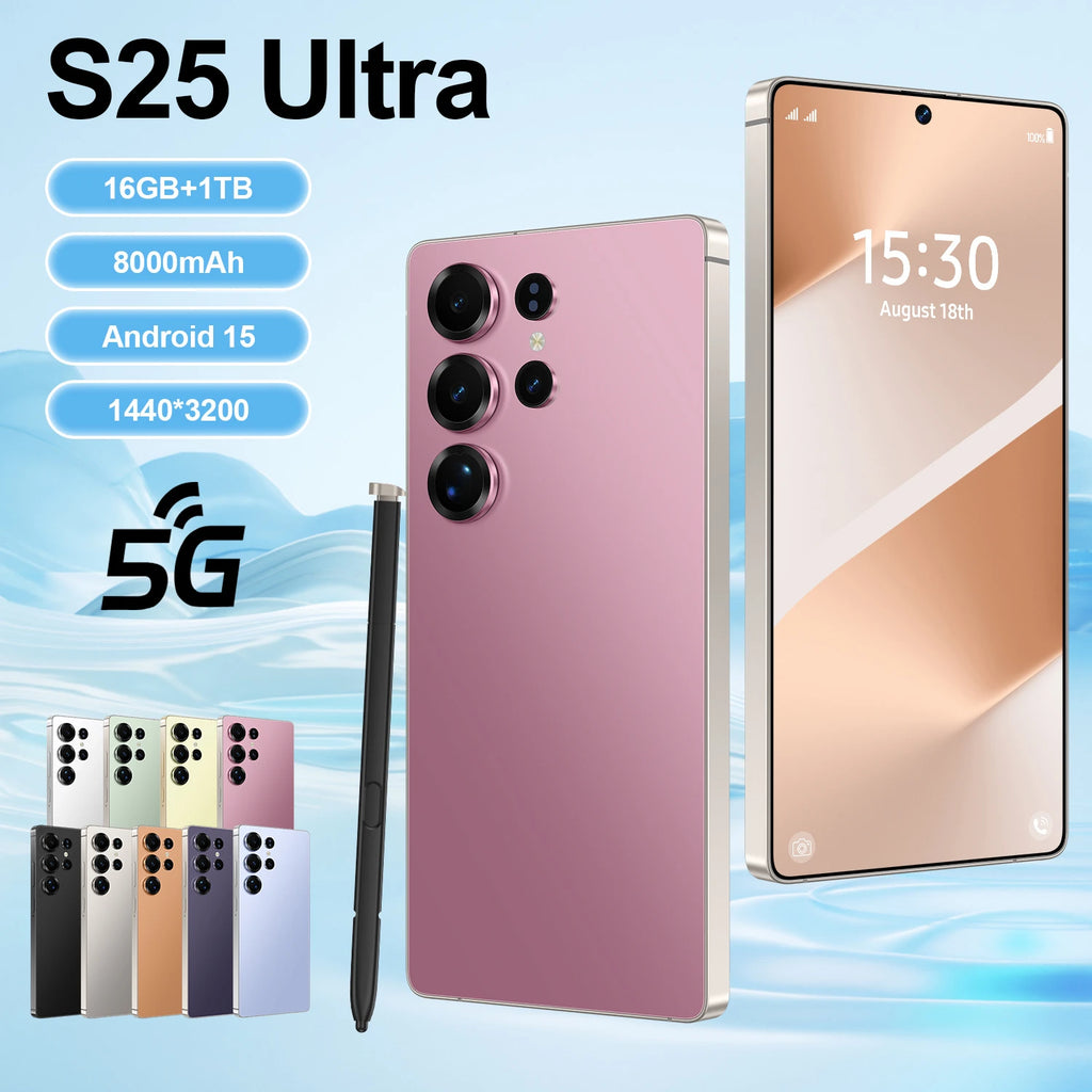 S25 Ultra 5G Smartphone, 16GB RAM, 1TB Storage, Android 15 - Tidesmit Tidesmit