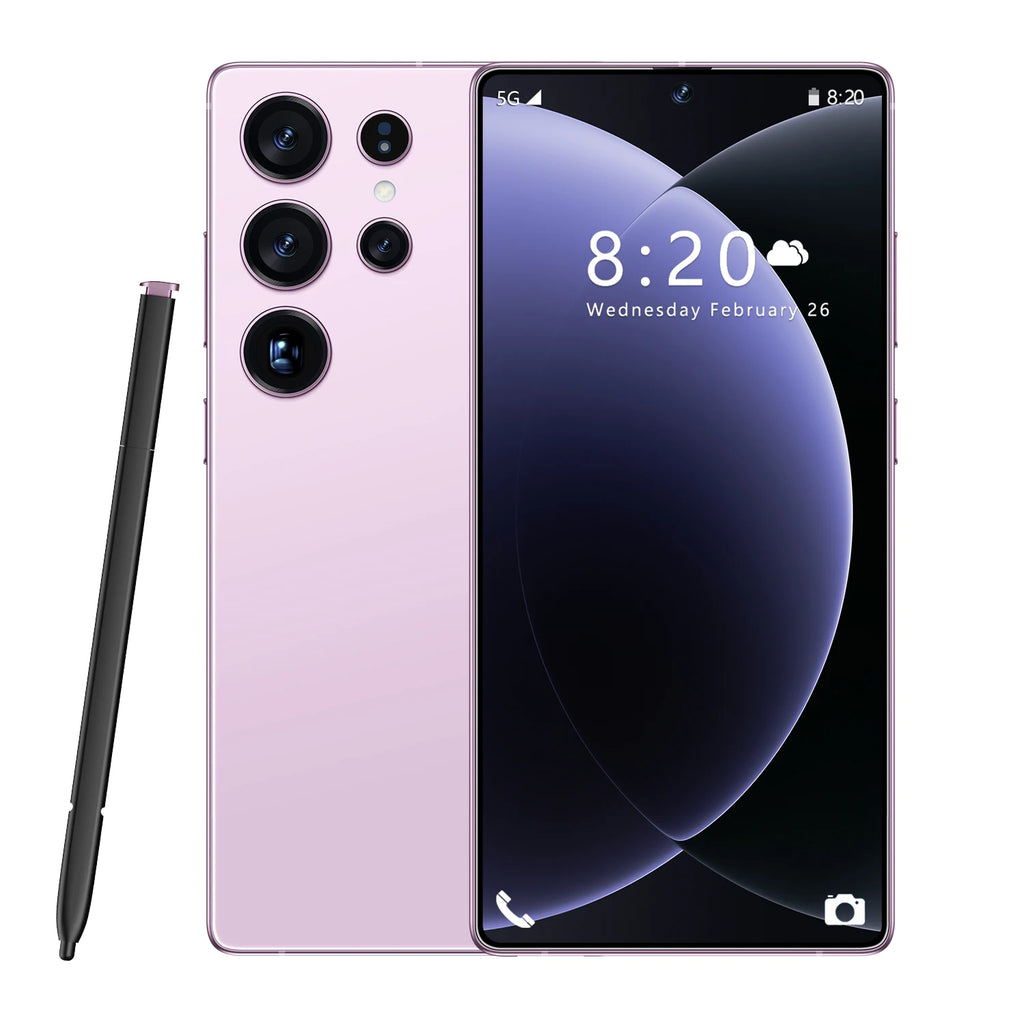 Unlocked S26 Ultra 5G smartphone with 16GB RAM 1TB storage 7.3 inch HD display and high resolution dual camera