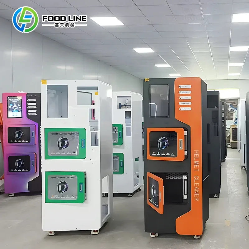 Dual-Compartment Combo Cleaning Washer Dryer Vending Machine Disinfection for Helmet Shoe Commercial Automatic Equipment