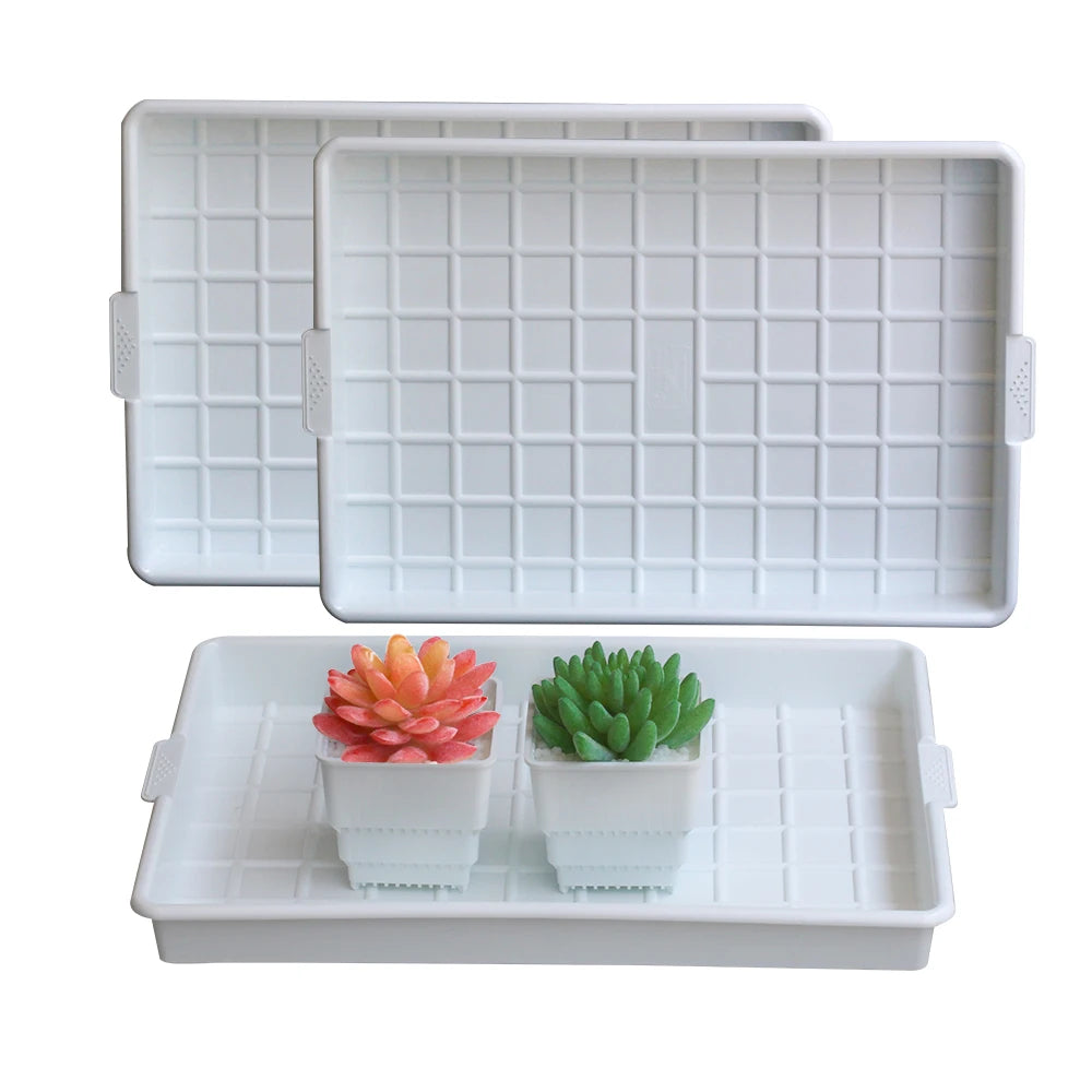 Meshpot 16-Pack Succulents Pots Plastic Flower Pot Plants Container Seedlings Nursery Supplies Home Decoration (Inner Dia. 6CM)