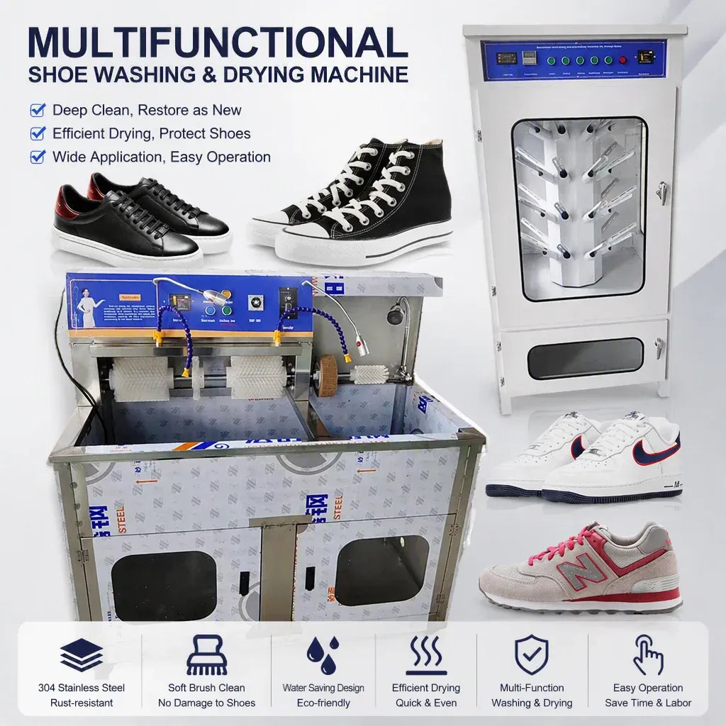 Industrial Shoe Washing Dryer Machine Sneaker Shoe Cleaning Machine Shoe Washer Washing Mini Machine with Dryer