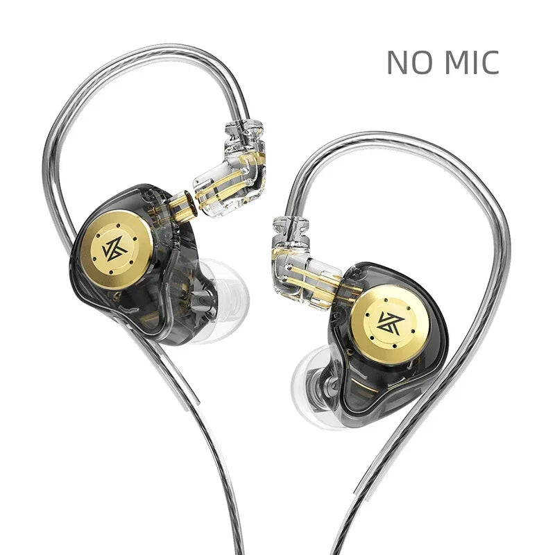 Wired In-Ear Monitors | Noise Cancelling Bass Earbuds | Tidesmit Black NO MIC China Mainland Tidesmit