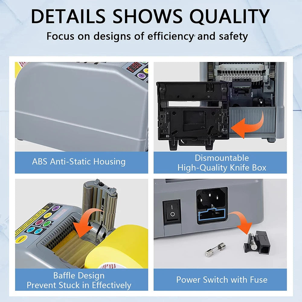 Wholesale Cut Width 6-60mm Zcut-9 Automatic Tape Dispenser Auto Adhesive Cutter Machine