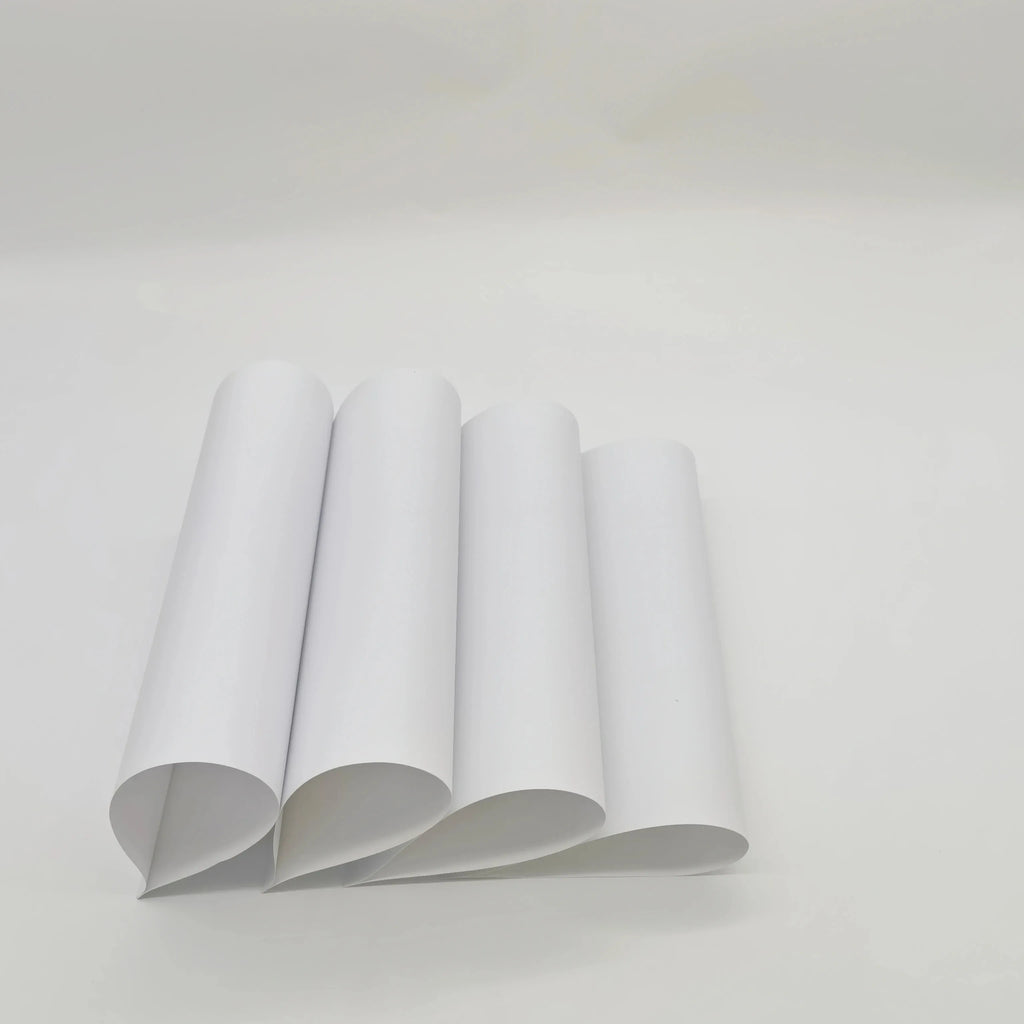 White A4 printable label sheets, rolled stack