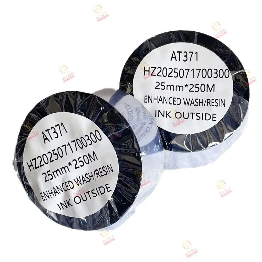 30-50mm Custom Wash-Resin PET Compatible Thermal Transfer Ribbon for Garment Satin Care Label Printing