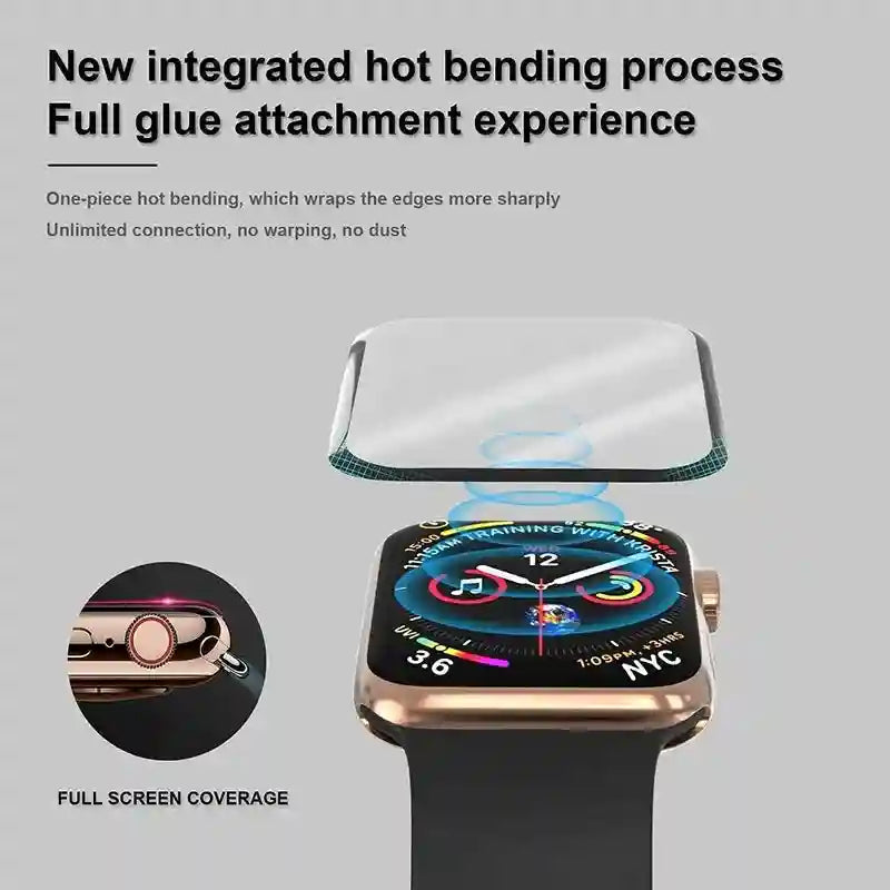 Apple Watch Tempered Glass Screen Protector - Anti-Scratch HD Clarity Tidesmit