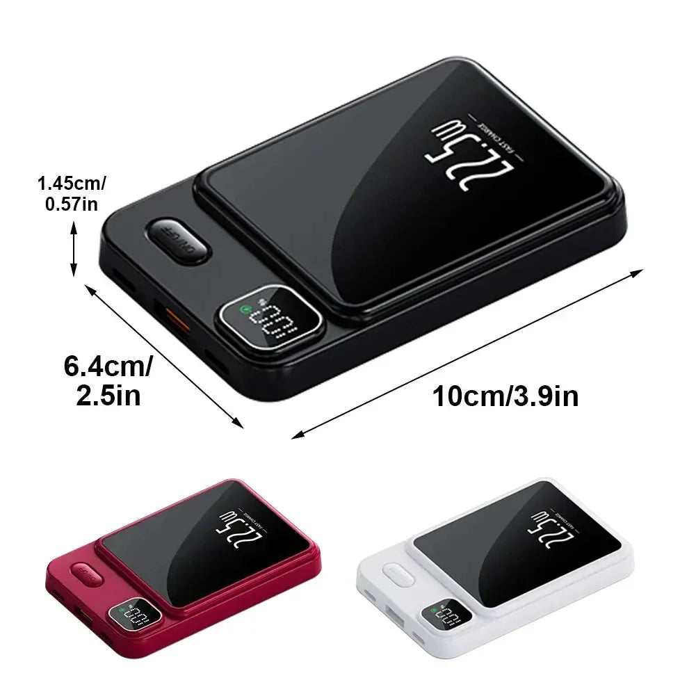 Tidesmit 5000mAh Magnetic Wireless Power Bank | 22.5W Fast Charging Tidesmit
