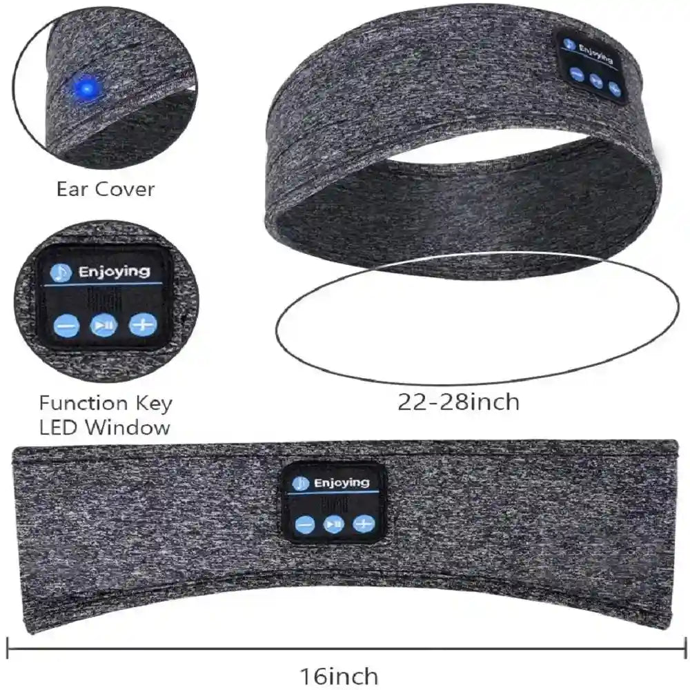Bluetooth Sleep Headband - Wireless Music & Sports Sweatband (SK-12) Tidesmit