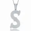 Factory Wholesale D Letter VVS Moissanite Pendant Necklace 925 Silver Platinum Plated Iced Out Custom Name Hip Hop Jewelry