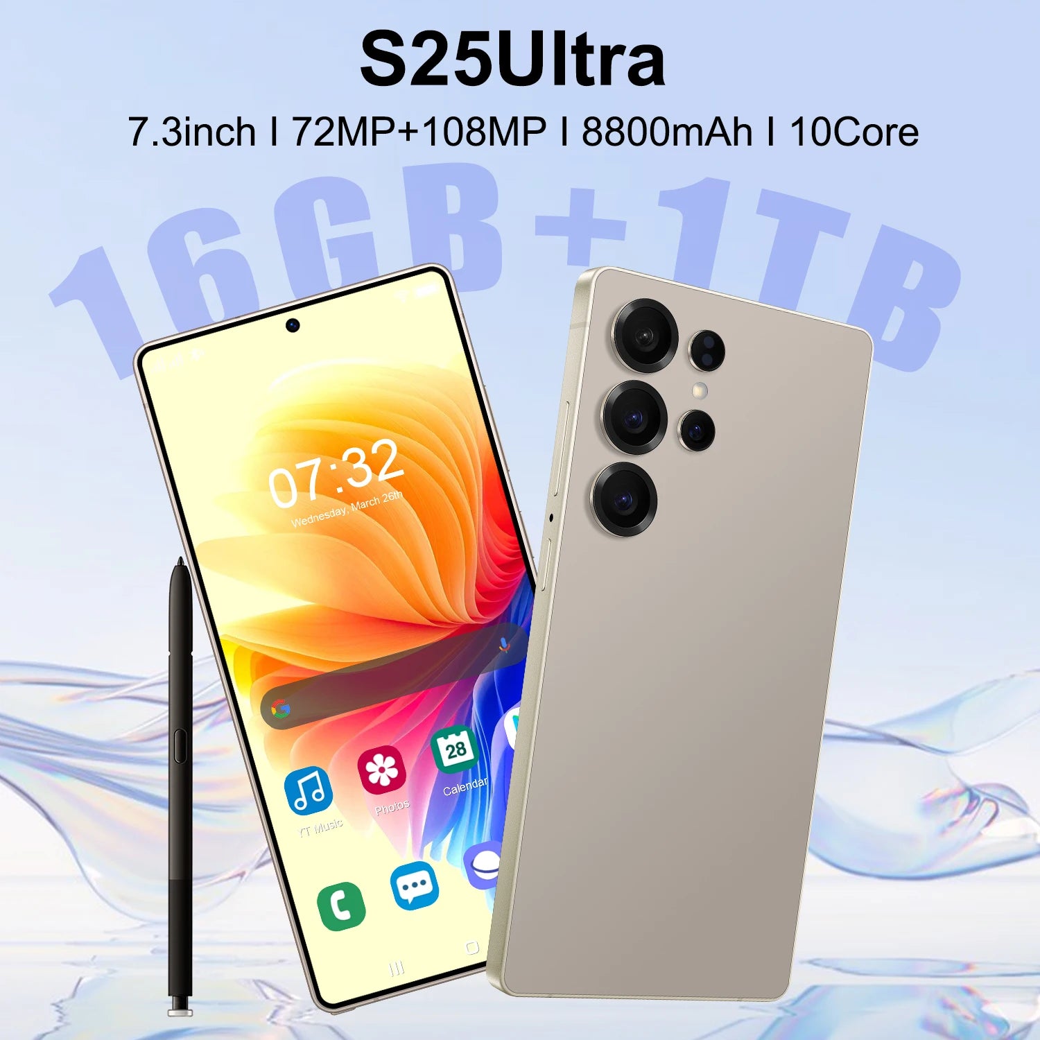 S25 Ultra 5G Smartphone 512GB - Gray, Unlocked Dual SIM Android Mobile Tidesmit