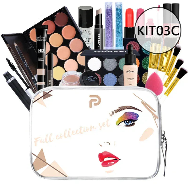 Professional Makeup Kit - Long-Lasting Salon-Quality Cosmetics Professional Makeup Kits KIT03C Tidesmit