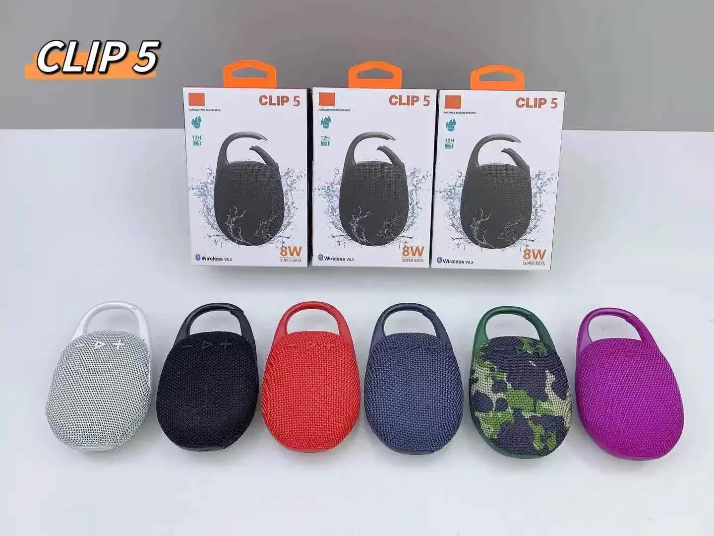 Portable Bluetooth Speaker with Carabiner, Waterproof 5W Audio My Store