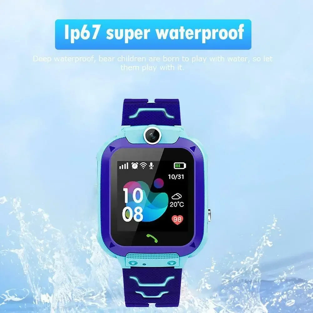 Kids Smartwatch with GPS Tracker & SOS - IP67 Waterproof Blue/Pink My Store