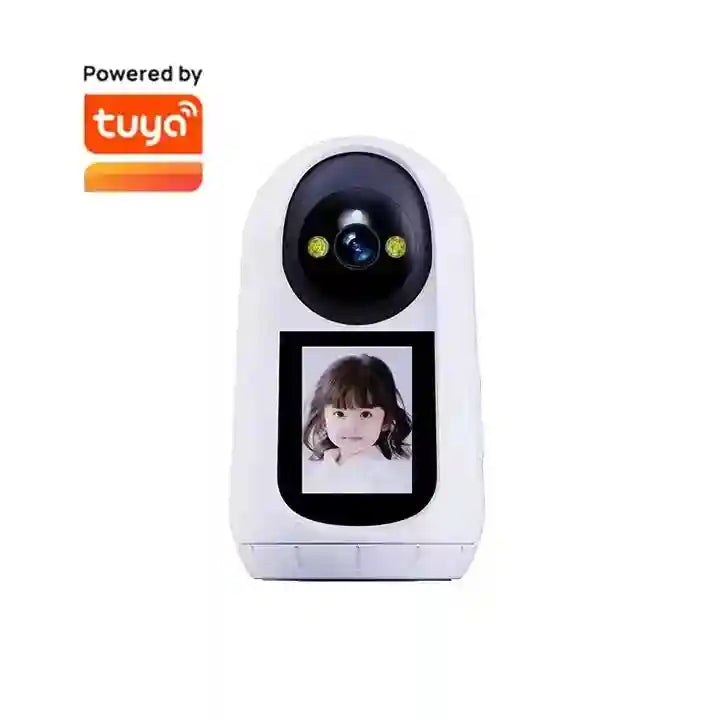 Video Calling Security Camera with 2.8-Inch HD Screen - Wi-Fi Enabled 1920 x 1080 Wi-Fi Tidesmit