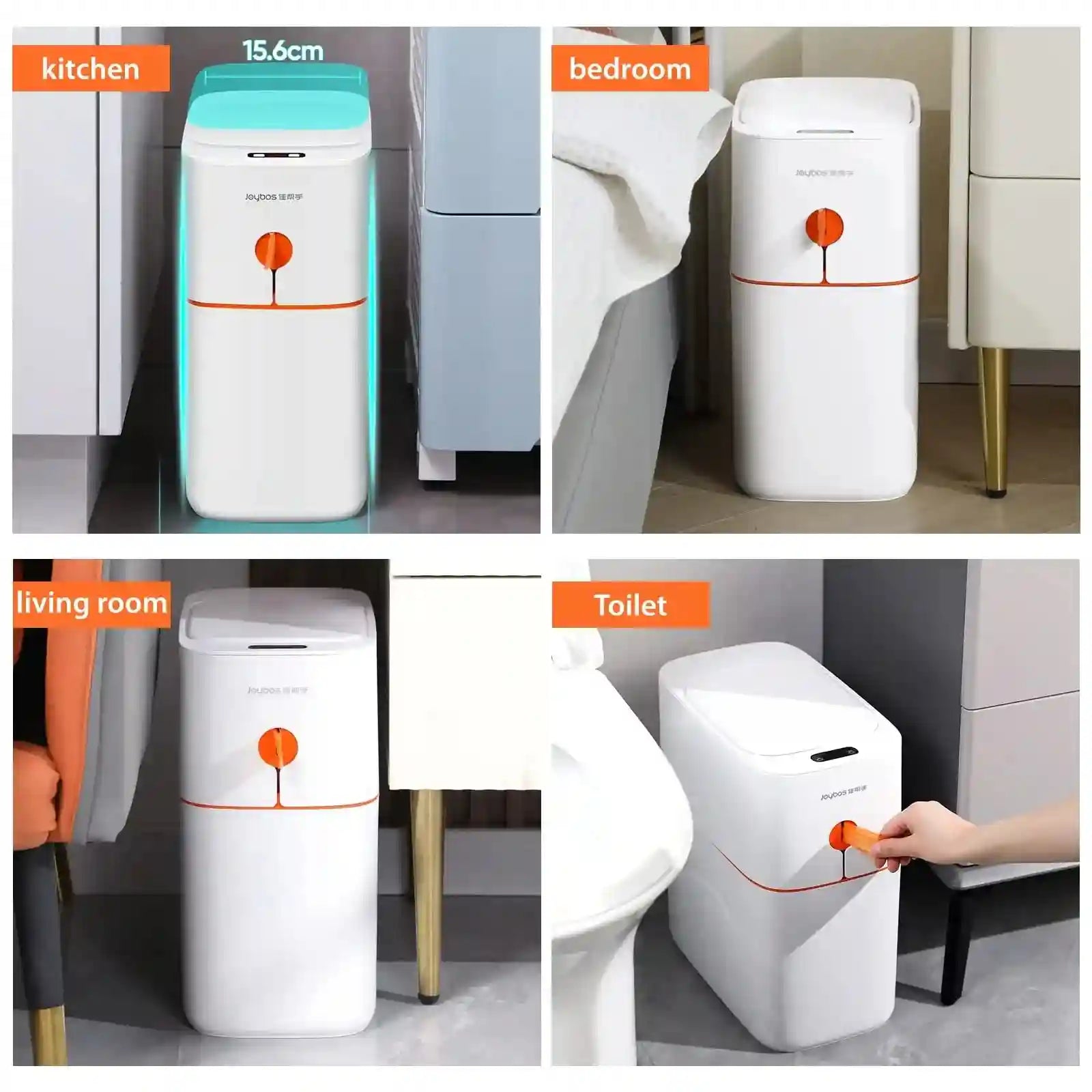 Tidesmit 12L Automatic Motion Sensor Trash Can - Waterproof Smart Bin Tidesmit