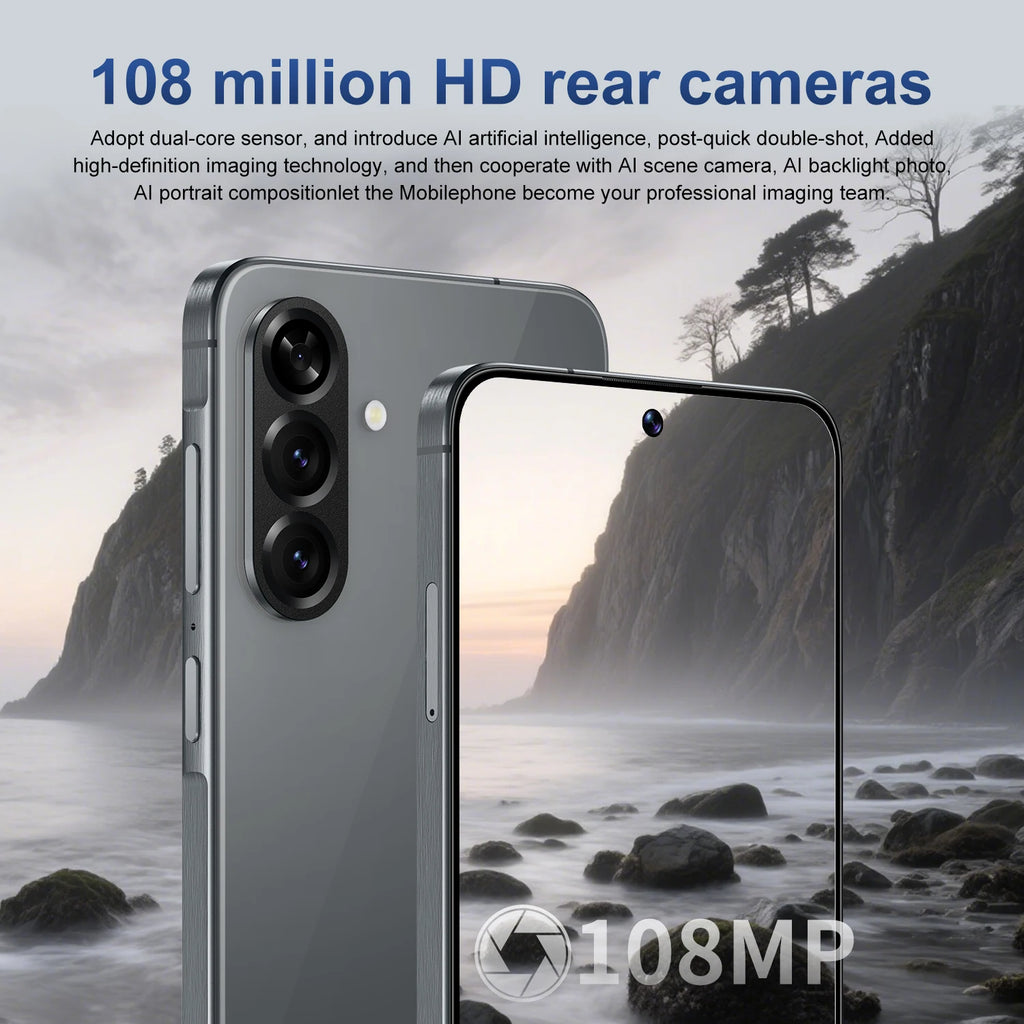 Tidesmit 5G Smartphone, 7.3 Inch AMOLED, 16GB RAM, 1TB Storage Tidesmit