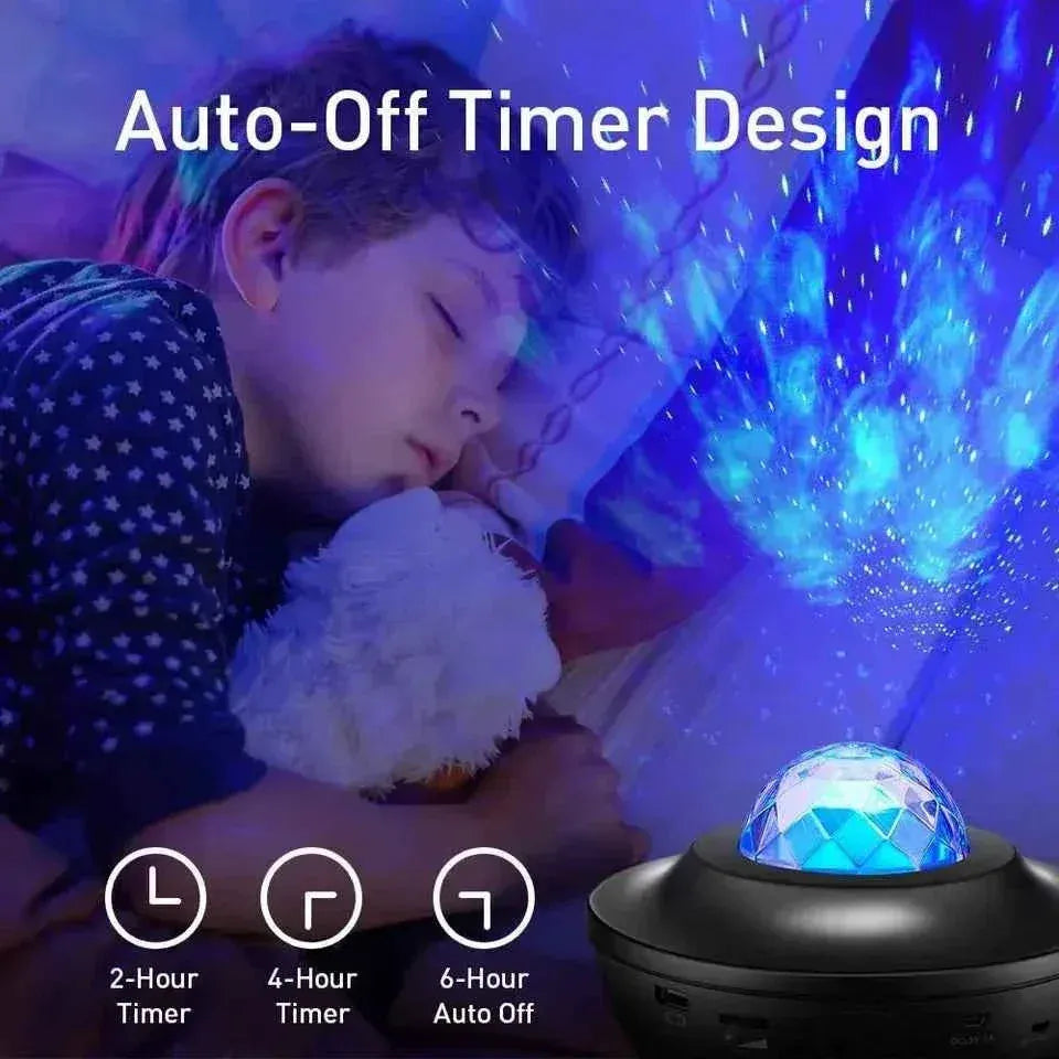 Galaxy Star Projector with Bluetooth Speaker - 24W Black Wireless Audio My Store
