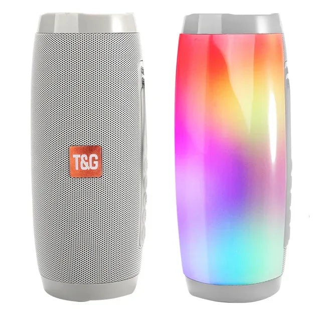 Portable Bluetooth Speaker with 360 Sound & Waterproof Housing Silver My Store